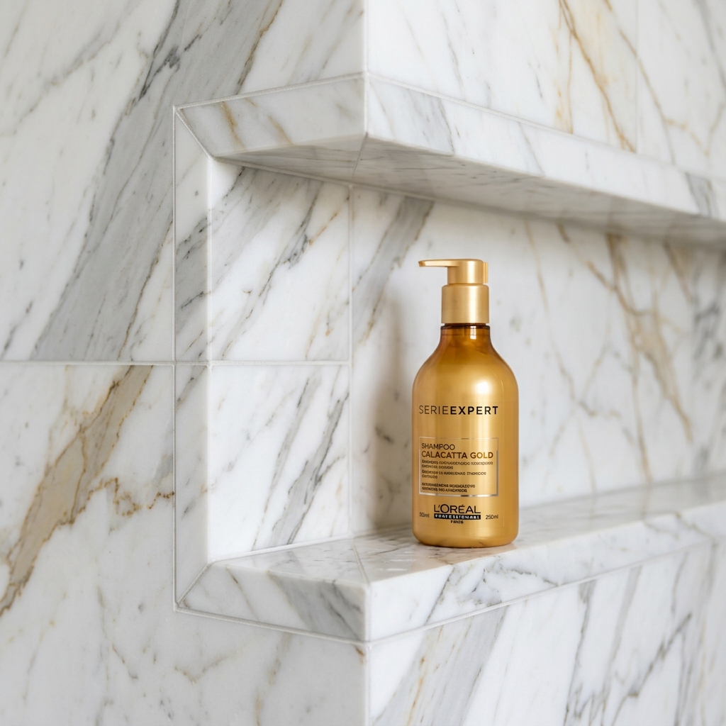 Calacatta Gold Shower Niche